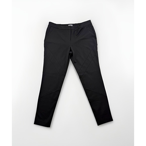 Vince Camuto Pants - Vince Camuto Black Women's Dress Pants Mid-Rise Size 12 30x28 Diagonal Pattern